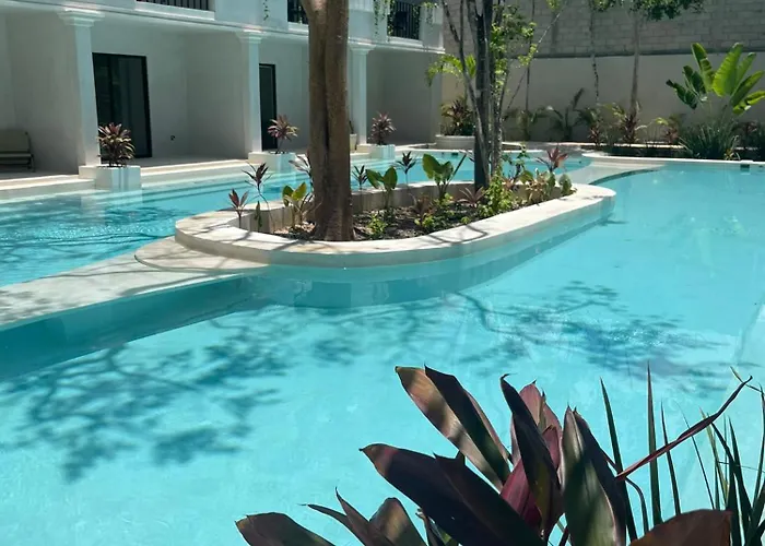 Modern In Core Pool Nature Apartment Tulum